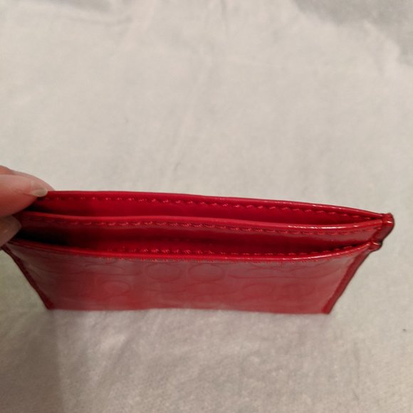 ***SOLD***COACH Red Patent Leather Card Holder - Picture 8 of 8